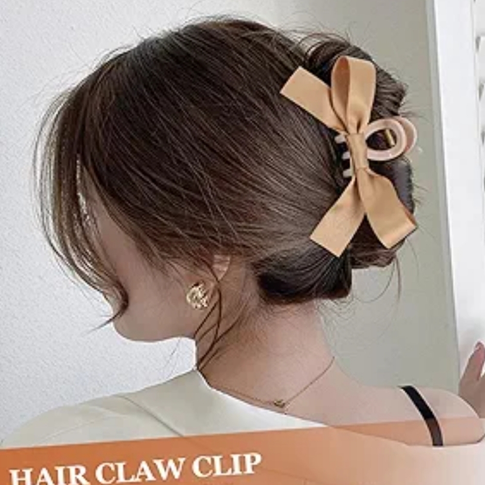 Satin Bow Hair Claws NWOT Bundle Of 4